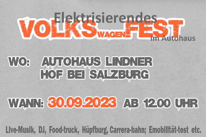 Elektriesierens VOLKSwagenFEST im Autohaus